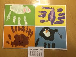 Handprint Season Calendars We Loved Them Christmas Crafts Season Calendar Crafts