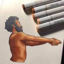 Get free shipping on orders $45+! The Artist S First Time Using Copic Markers For Color Childish Gambino From This Is America Copic