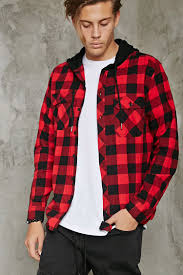Black And Red Checkered Shirt Outfit Hooded Flannel Plaid Shirt 21 Men 2000215507 Plaid Shirt Men Checked Flannel Shirt Checked Shirt Outfit