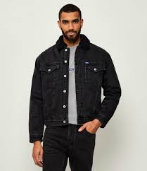 Vaquera chaqueta Dex/1 Hugo Blue | regular fit | color Grafito ...