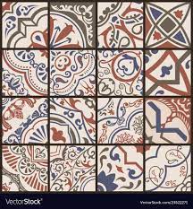 See more ideas about textures patterns, islamic tiles, art nouveau mucha. Vintage Floral Tile From Spain Colorcard De