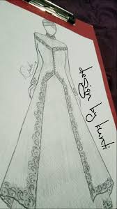 Hijabstyle Sketsa Gaun Sketsa Model Pakaian Desain Busana