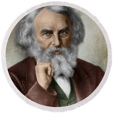 Henry Wadsworth Longfellow Greeting Card by Photo Researchers