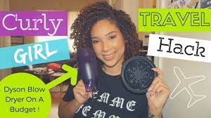 Styling is done in a short time and looks perfect. Travel Diffuser Blow Dryer Hack For Curly Girls All Things Ada Youtube