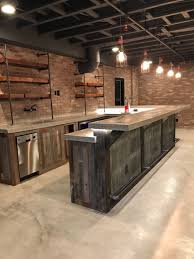 If so, we've got some great colour ideas that are bound to brighten up your basement space. Flooring Ideas Basement Flooring Ideas Choosing The Right Flooring Has Different Rules In A Ba Basement Bar Design Rustic Basement Industrial Basement Bar