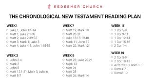 chronological new testament reading plan j a medders