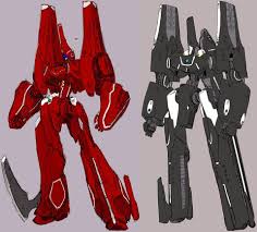 簡易量産型に対して 強力な一騎当千型イデオンです ついでに簡易型を黒系 見えなくなるのでグレーですが にしてみました 赤じゃないとイカンわけじゃないなと思い至りまして サイズはそれぞれ12 イデオン イラスト アニメ ロボット