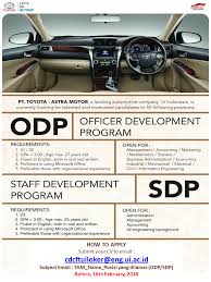 Check spelling or type a new query. Lowongan Kerja Lowongan Kerja Terbaru Pt Toyota Astra Motor