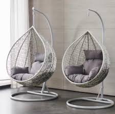 Egg chair garden swing for two 2 seat. Hanging Egg Chairs Buy Online Briq Uk