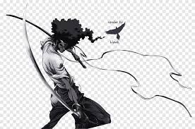 Afro is a warrior who travels a solitary path encountering. Afro Samurai Rurouni Kenshin Anime Samurai Fictional Character Samurai Champloo Png Pngegg