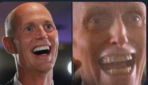 Is it me or does Rick Scott look just a little too much like Reverend Kane,  the malevolent preacher in the horror film Poltergeist II? 😵‍💫😱