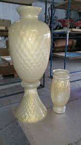 Big Vase Of 120 Cm And Small 40 Cm Glasses Made In Italy And Decorated By One Of Best Italian Master Made By Tammaro Home