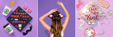 Gorgeous graduation cap decoration ideas. Diy Graduation Cap Decorating Ideas Party City