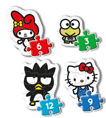 Hello Kitty 3 6 9 12 Stukjes My First Puzzle Clementoni