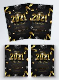 «end of year flyer sale: Black Gold Trendy Happy New Year 2021 Dj Party Flyer Template Image Picture Free Download 450058100 Lovepik Com
