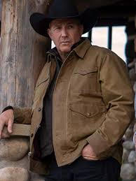 Kevin Costner Yellowstone Cotton Jacket In 2020 Kevin Costner Yellowstone Brown Jacket