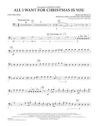And the concert from madison square gardens are the best video recordings mariah has produced.but the madison concert is more enjoyable because she just moves from one song to another without. Mariah Carey All I Want For Christmas Is You Arr Michael Brown Bass Sheet Music Download Pdf Score 349089