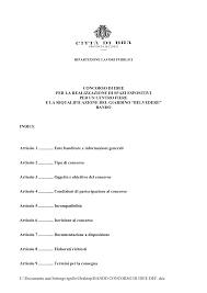 C:\Documents and Settings\rgrillo\Desktop\BANDO CONCORSO DI ...