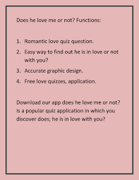 These questions are great for friends, couples, your crush or boyfriend/girlfriend. My Publications Does He Love Me Or No Page 1 Created With Publitas Com
