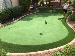 Custom Artificial Turf Putting Green Free Estimates Www Paradisegreens Com Artificial Turf Artificial Grass Backyard Artificial Turf Backyard