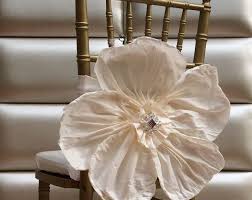 Daisy Tulle Chair Sash Etsy Chair Covers Wedding Chair Decorations Wedding Chairs