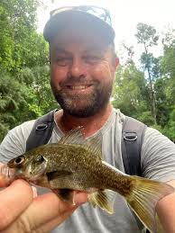 Bass fishing with good flow in the river