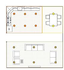 Image Of A Room With Segments For Calculating How Many Recessed Lights Each Ar Recessed Lighting Layout Recessed Lighting Living Room Kitchen Recessed Lighting