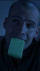 We're revisiting Billy Zane's most iconic moment in TALES FROM THE CRYPT:  DEMON KNIGHT to celebrate the anniversary of the film releasing #OnThisDay  in 1995. 🧽 Grab the Blu-ray from #ScreamFactory now!