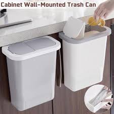 A pull out trash can cabinet is a similar option — still quick to get to, but the cabinet door slides out with the trash can. Buy Kitchen Cabinet Door Hanging Trash Can With Lid Wall Mounted Waste Baskets Can Rubbish Container At Affordable Prices Free Shipping Real Reviews With Photos Joom