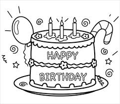 Check cool greeting cards for coloring. 9 Happy Birthday Coloring Pages Free Psd Jpg Gif Format Download Free Premium Templates