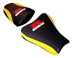 2005 06 Suzuki Gsxr 1000 Blaze Vinyl Motorcycle Seat Cover Cf Black Cf Yellow Suzuki Gsxr Motorcycle Seats Gsxr 1000