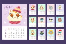 February 2020 calendar a3 page size. Cute 2020 Printable Calendars Super Cute Kawaii