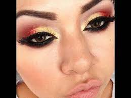 Maquillaje Folklorico Peticion Turqueza Fushia Amarillo Youtube Maquillaje De Ojos Rojos Maquillaje Ojos Dorados Maquillaje En Rojo