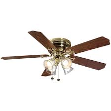 Hampton Bay Carriage House 52 In Led Indoor Polished Brass Ceiling Fan With Light Kit 46008 Brass Ceiling Fan Ceiling Fan With Light Ceiling Fan