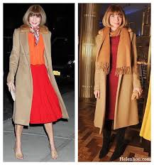 Out of all the ways to wear camel coat this fall / winter, this one is quite in rage. Anna Wintour Helen S Life Style