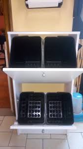 Transformation D Une Armoire A Chausures En Meuble De Tri A Dechets Meuble Poubelle Astuce Rangement Diy Ikea