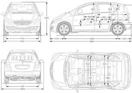 Blueprints Cars Mercedes Benz Mercedes Benz A Class 5 Door Hatchback W169 2010