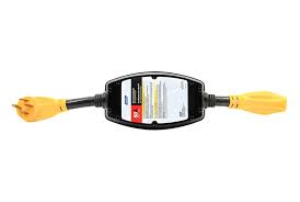 Check spelling or type a new query. Camco 55313 Power Grip 50a Straight Male X 50a Straight Female Dogbone Voltage Protector With Handle Grip W O Over Under Voltage And Surge Protection Camperid Com