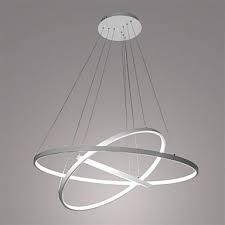 90w Pendant Light Modern Design Led Three Rings 220v 240 100 120v Special For Office Showroom Living Room Lighting Pop Indoor Lighting Fixtures Ceiling Light Design Modern Pendant Light