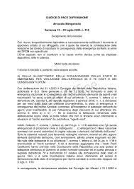 Sentenza di condanna alla permanenza domiciliare. Coraggiosa Sentenza Del Giudice Di Pace Di Frosinone Che Disapplica Il Dcpm E Annulla La Sanzione Amministrativa Comminata Per Aver Violato Il Lockdown E Incostituzionale Studio Legale Antisso E Commisso