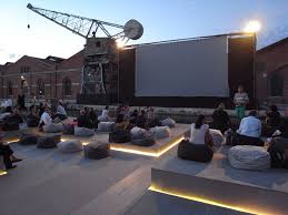 Ole Scheeren S Floating Cinema Goes To Venice Cinema Architecture Cinema Design Outdoor Cinema