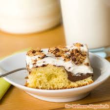 Release the springform and cut the kuchen into slices. Low Carb Vanillekuchen Mit Schoko Sahne Topping Rezept Ohne Zucker