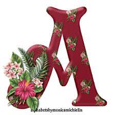 Alphabets By Monica Michielin Tropical Flowers Hawaii Alphabet And Icons Png Alfabeto Flores Tropica Tropical Flowers Tropical Flowers Hawaii Flower Alphabet