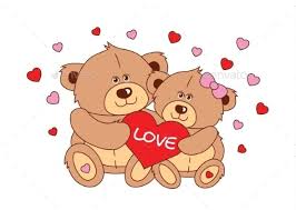 Two Teddy Bears Holding A Heart Teddy Bear Teddy Vector Character