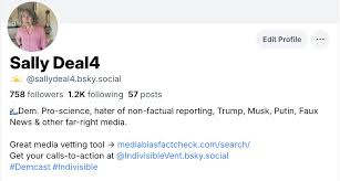 Sally Deal 🇺🇸 @sallydeal4.bsky.social (@SallyDeal4)