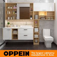 Toilet, flange is set from previous flooring do i need to get a spacer to raise it to flooring level. China Oppein Wall Mounted Laminate Bathroom Vanity With Mirror Bc17 Hpl01 China Bathroom Cabinet Wooden Bathroom Cabinet