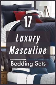 We love the liam spice throw over the everett duvet. 17 Luxury Masculine Bedding Sets For A Man Cave