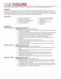 Supervising telecom installation works, lying of cables, assist on signaling equipment installation. Maintenance Job Description Resume Best Of Maintenance Technician Resume Sample Technician Res Job Resume Examples Resume Summary Examples Good Resume Examples