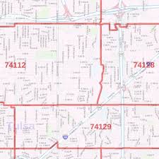 It also has a slightly less than average population density. Tulsa Oklahoma Zip Codes Map
