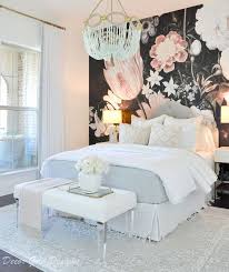 Bedroom Dark Floral Wallpaper Blush Black White Bedroom Bedroomdesign Bedroomdecor Bedroomid Floral Bedroom Black Floral Wallpaper Floral Wallpaper Bedroom